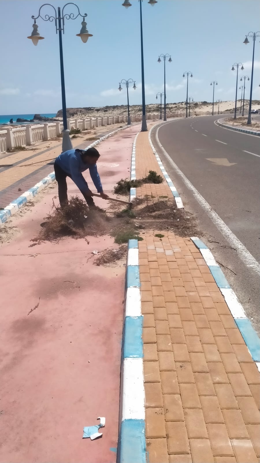 تسوية وتمهيد شواطئ مرسى مطروح 