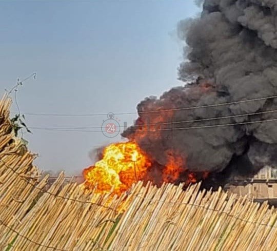 حريق مصنع المنصورية