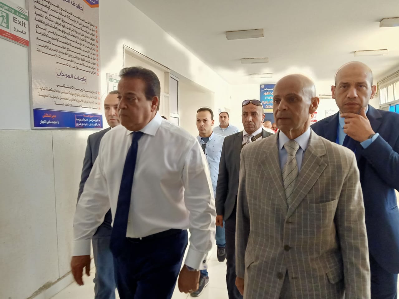 زيارة وزير الصحة لمستشفى الصالحية الجديدة المركزي 