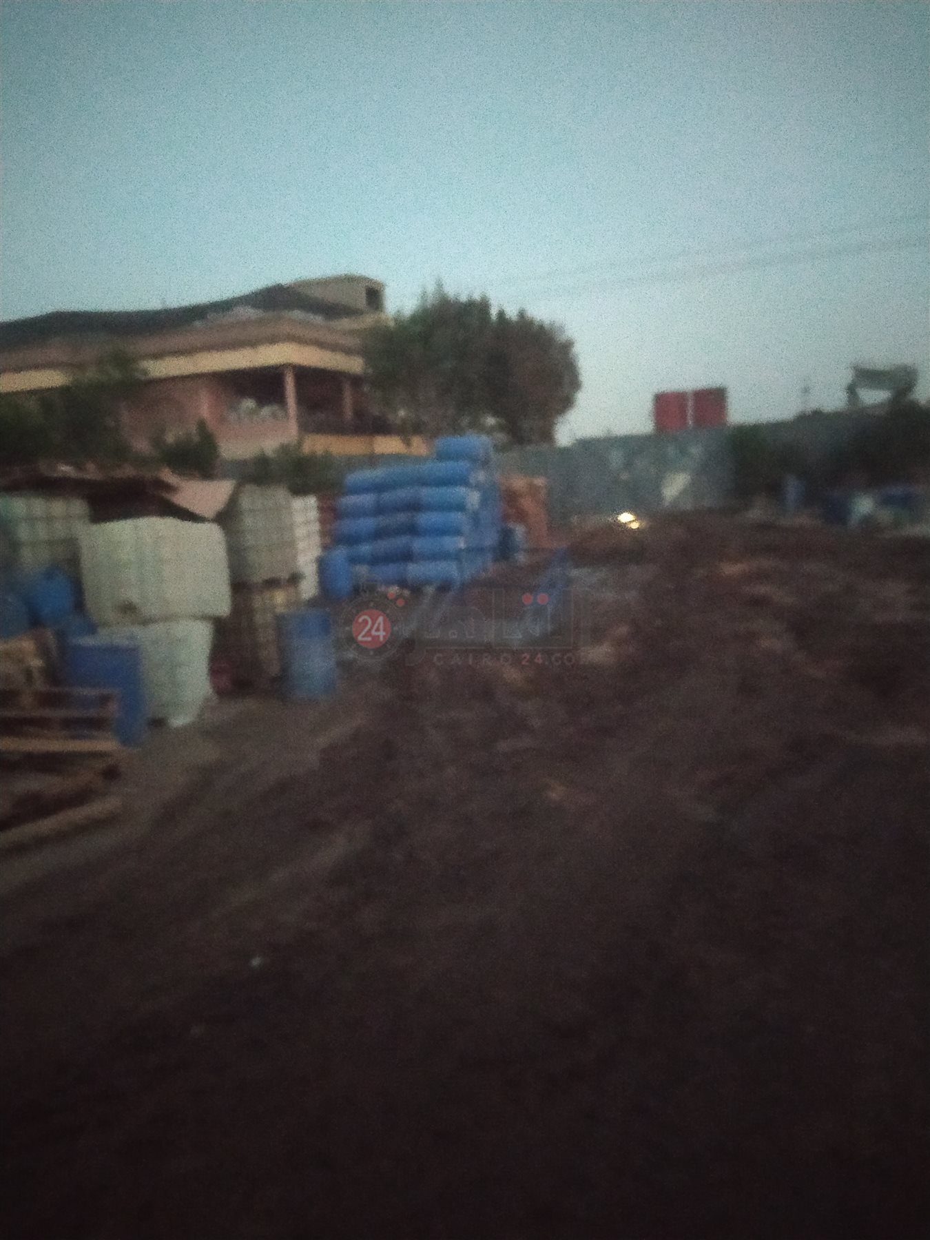 حريق مصنع المنصورية (1)