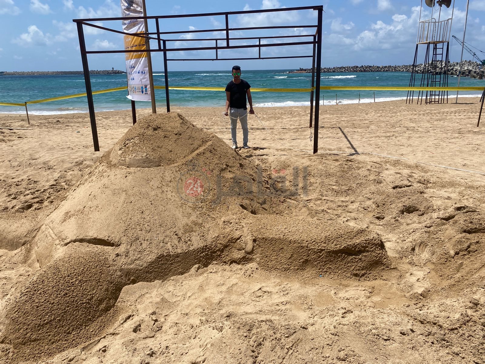 مهرجان النحت على الرمال بشواطئ الإسكندرية 