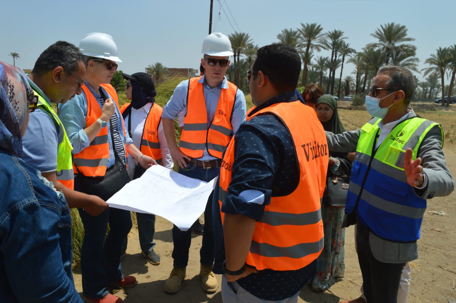 مياه الفيوم تستقبل وفد البنك الأوروبي لإعادة الإعمار 