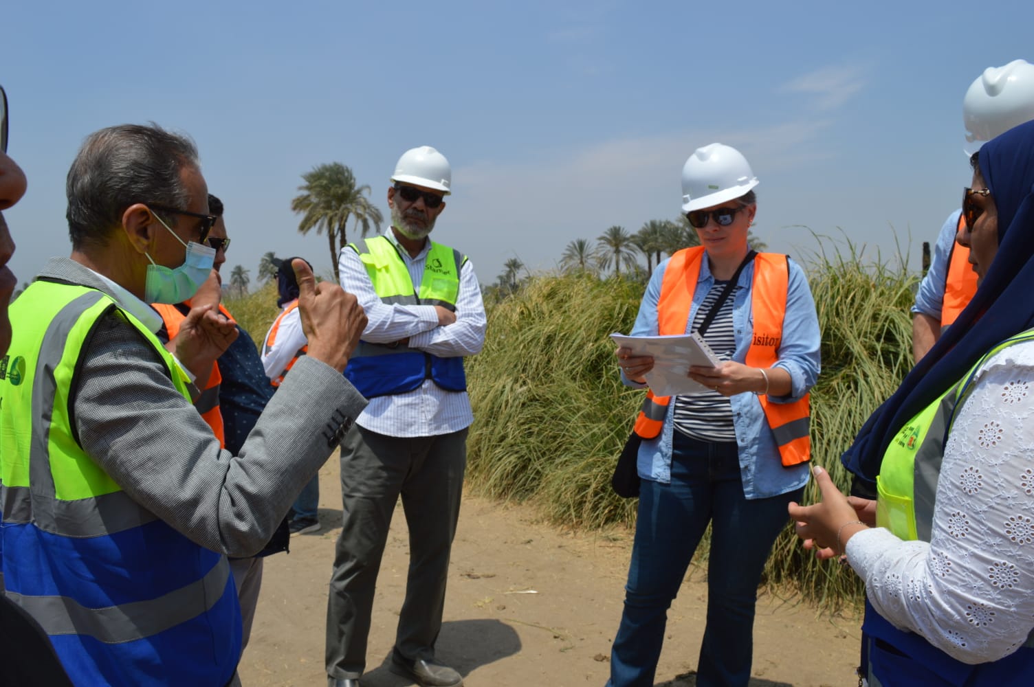 مياه الفيوم تستقبل وفد البنك الأوروبي لإعادة الإعمار 