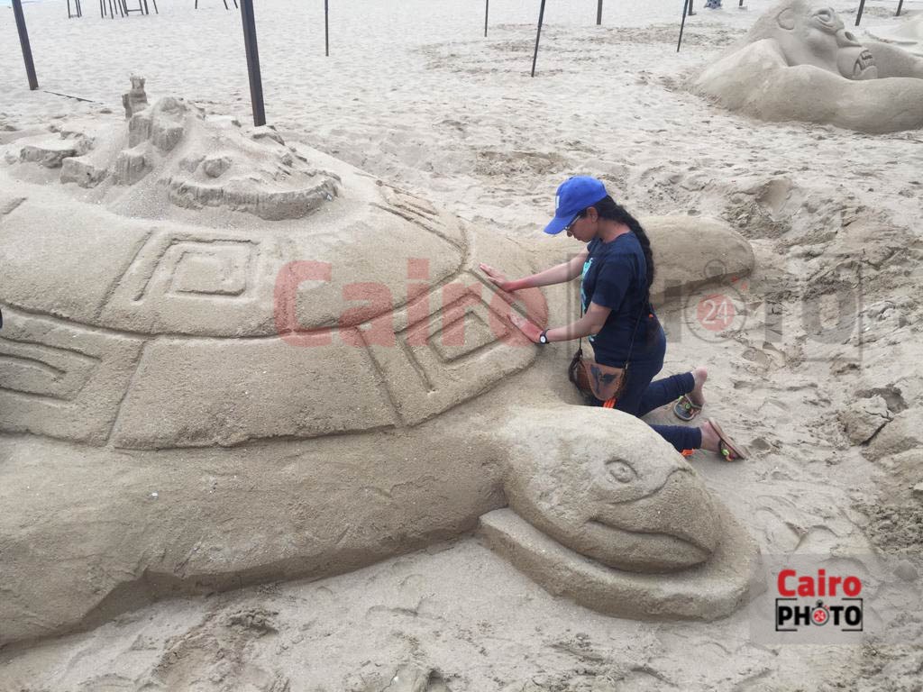 النحت على الرمال1