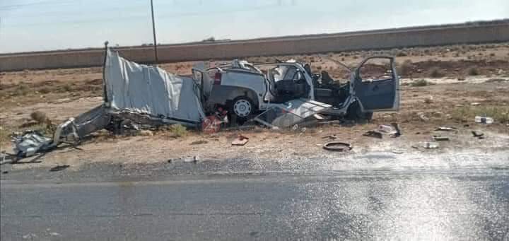 مصرع 4 أشخاص من قرية واحدة بأسيوط في حادث سيارة بليبيا 