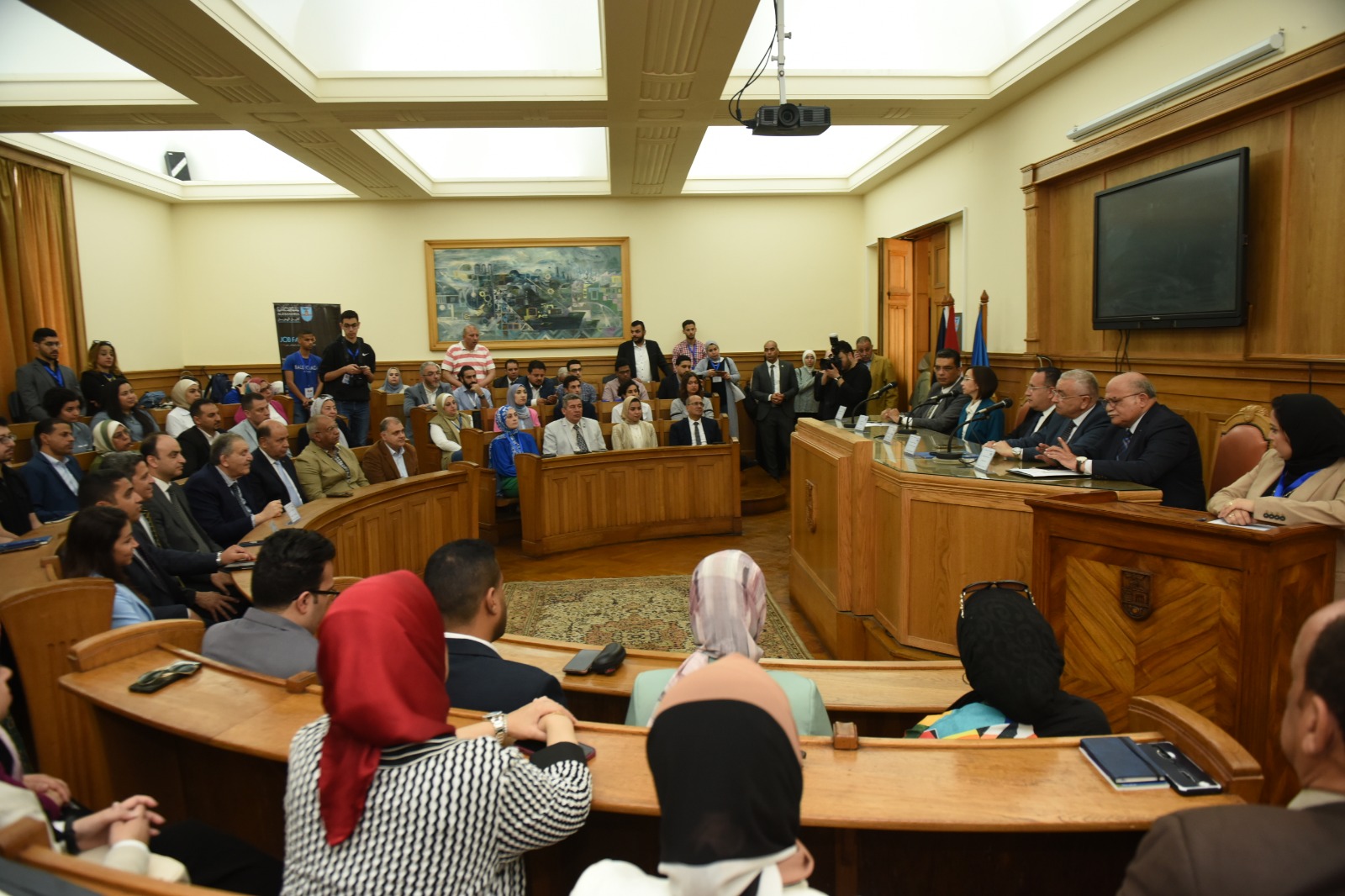 افتتاح الملتقى الهندسي بكلية الهندسة بجامعة الإسكندرية 