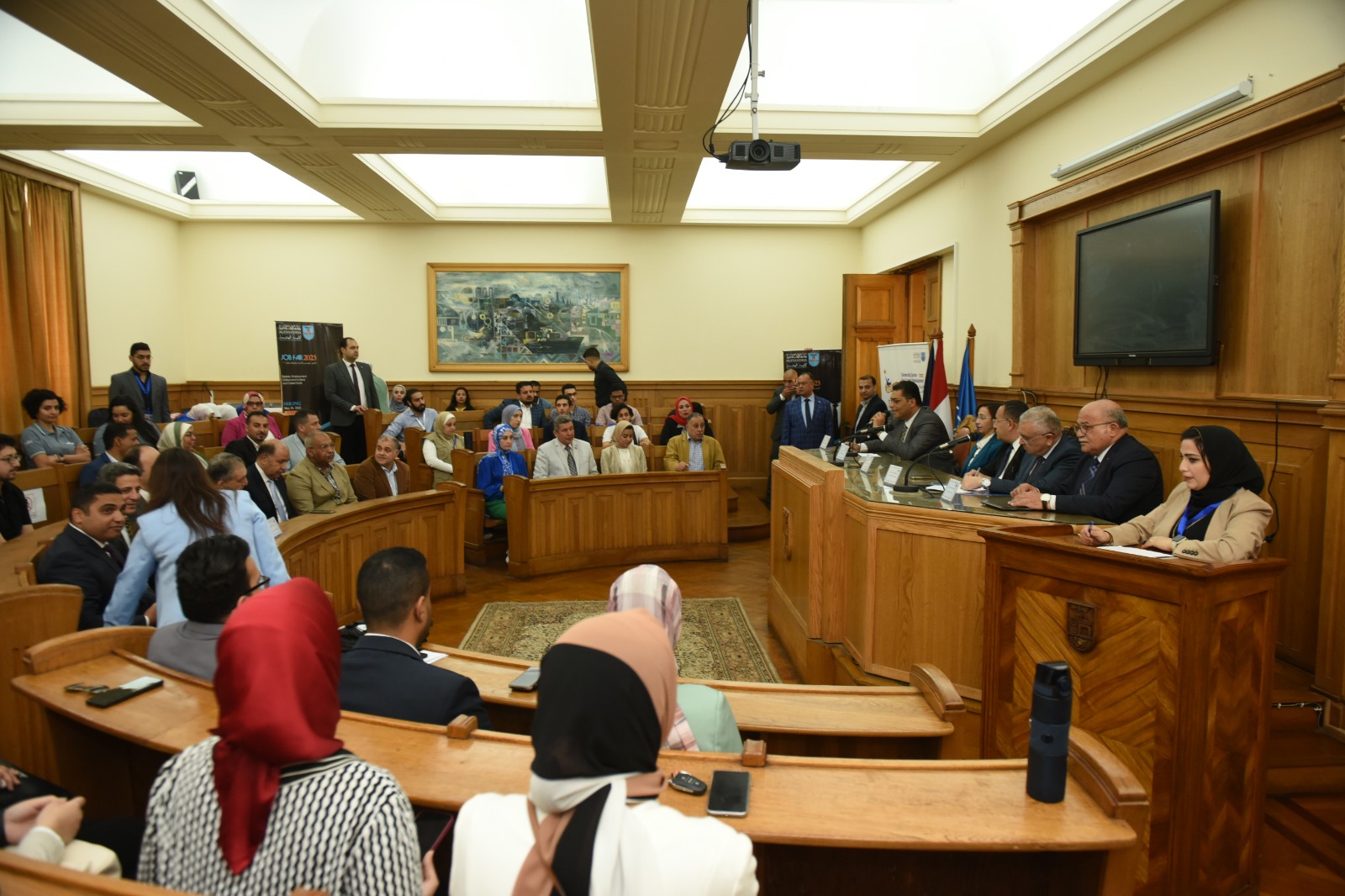 افتتاح الملتقى الهندسي بكلية الهندسة بجامعة الإسكندرية 