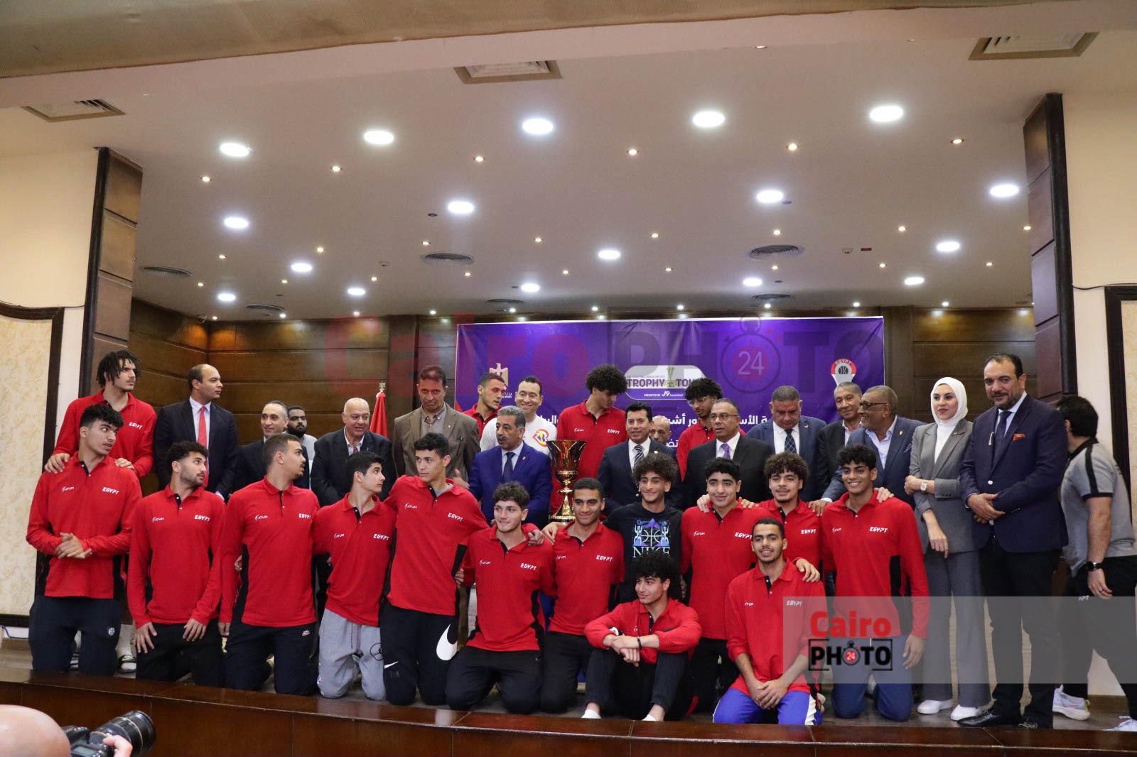 المؤتمر الصحفي الخاص بزيارة كأس العالم لكرة السلة إلى القاهرة (5)