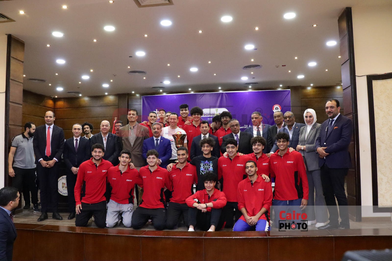 المؤتمر الصحفي الخاص بزيارة كأس العالم لكرة السلة إلى القاهرة (6)