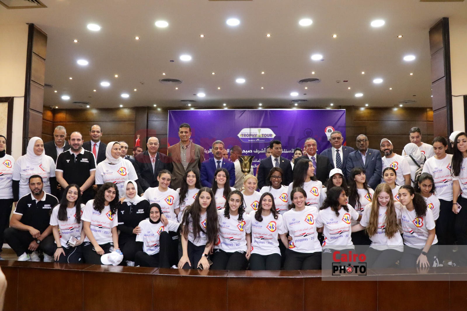 المؤتمر الصحفي الخاص بزيارة كأس العالم لكرة السلة إلى القاهرة (8)