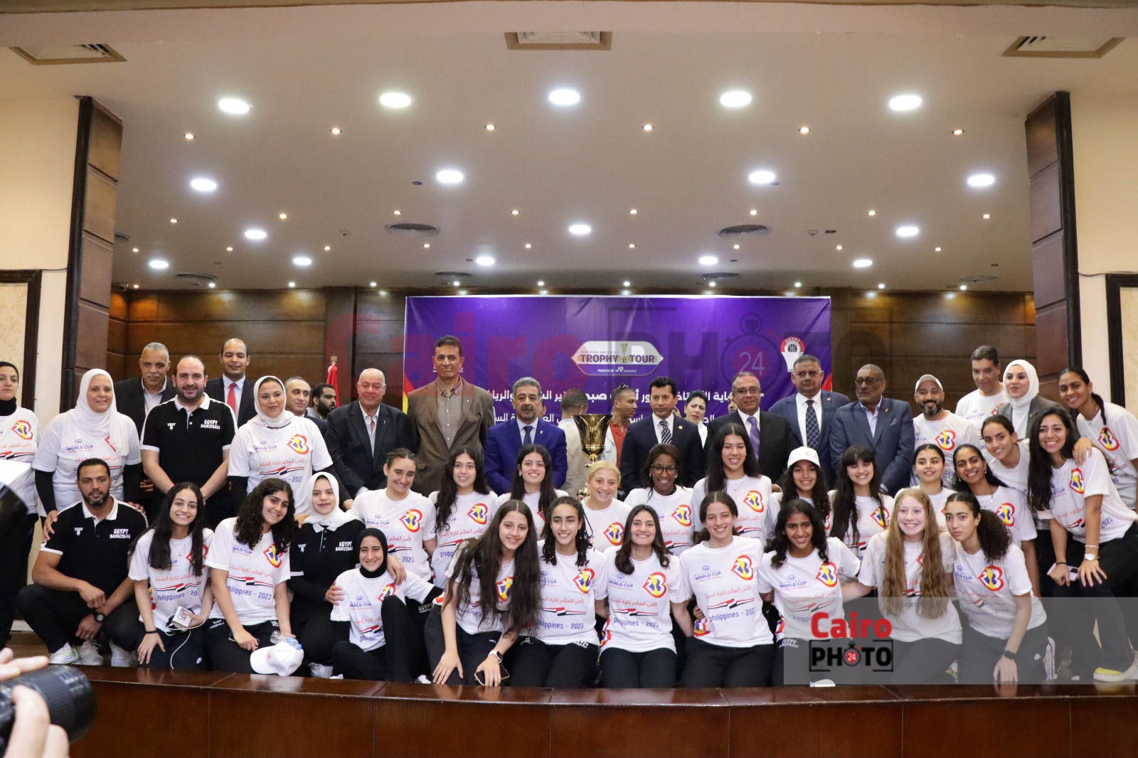 المؤتمر الصحفي الخاص بزيارة كأس العالم لكرة السلة إلى القاهرة (9)