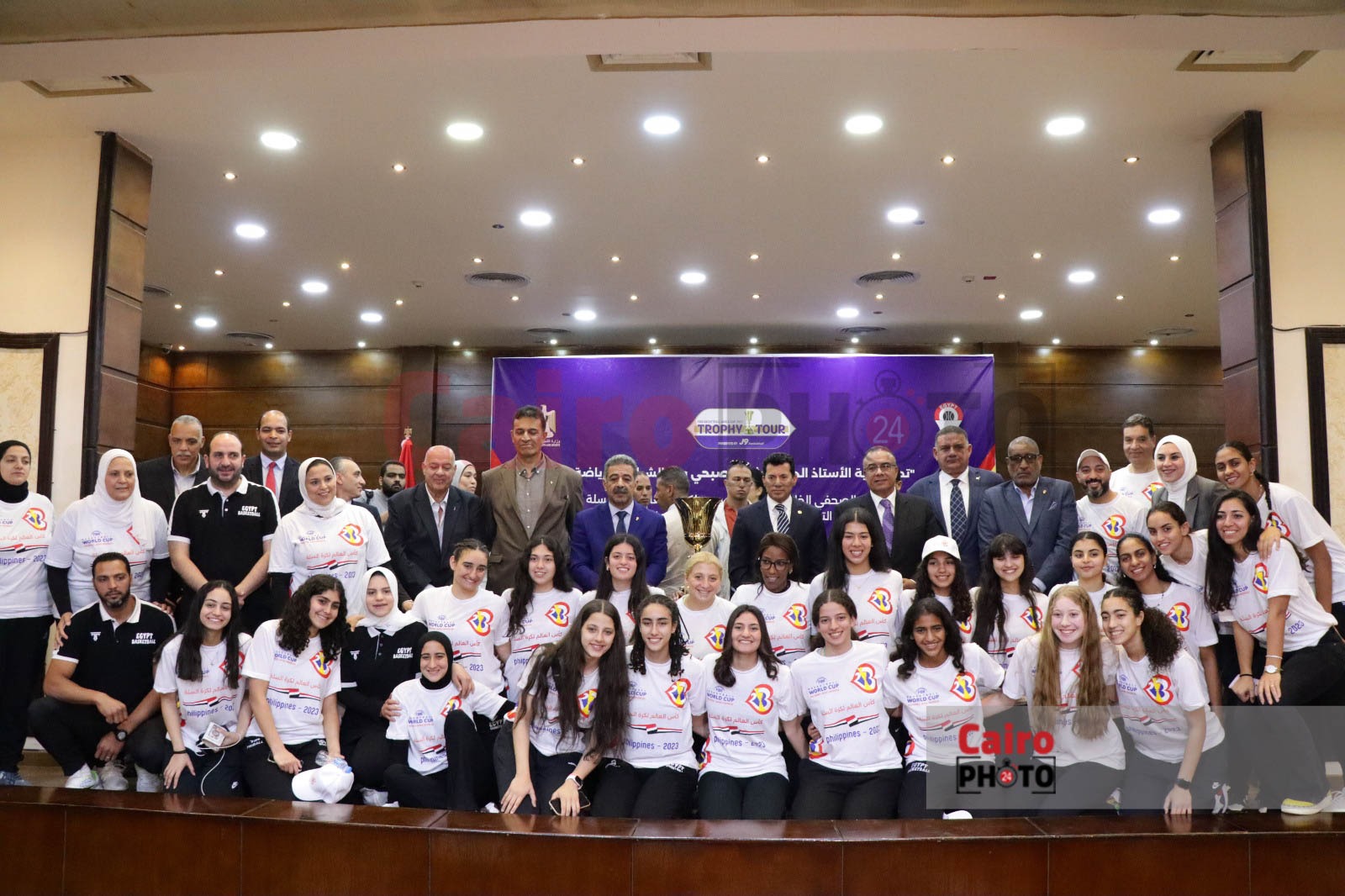 المؤتمر الصحفي الخاص بزيارة كأس العالم لكرة السلة إلى القاهرة (13)