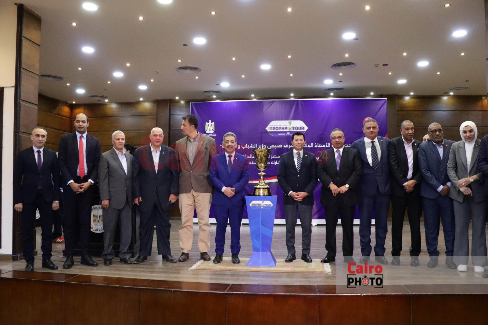 المؤتمر الصحفي الخاص بزيارة كأس العالم لكرة السلة إلى القاهرة (22)