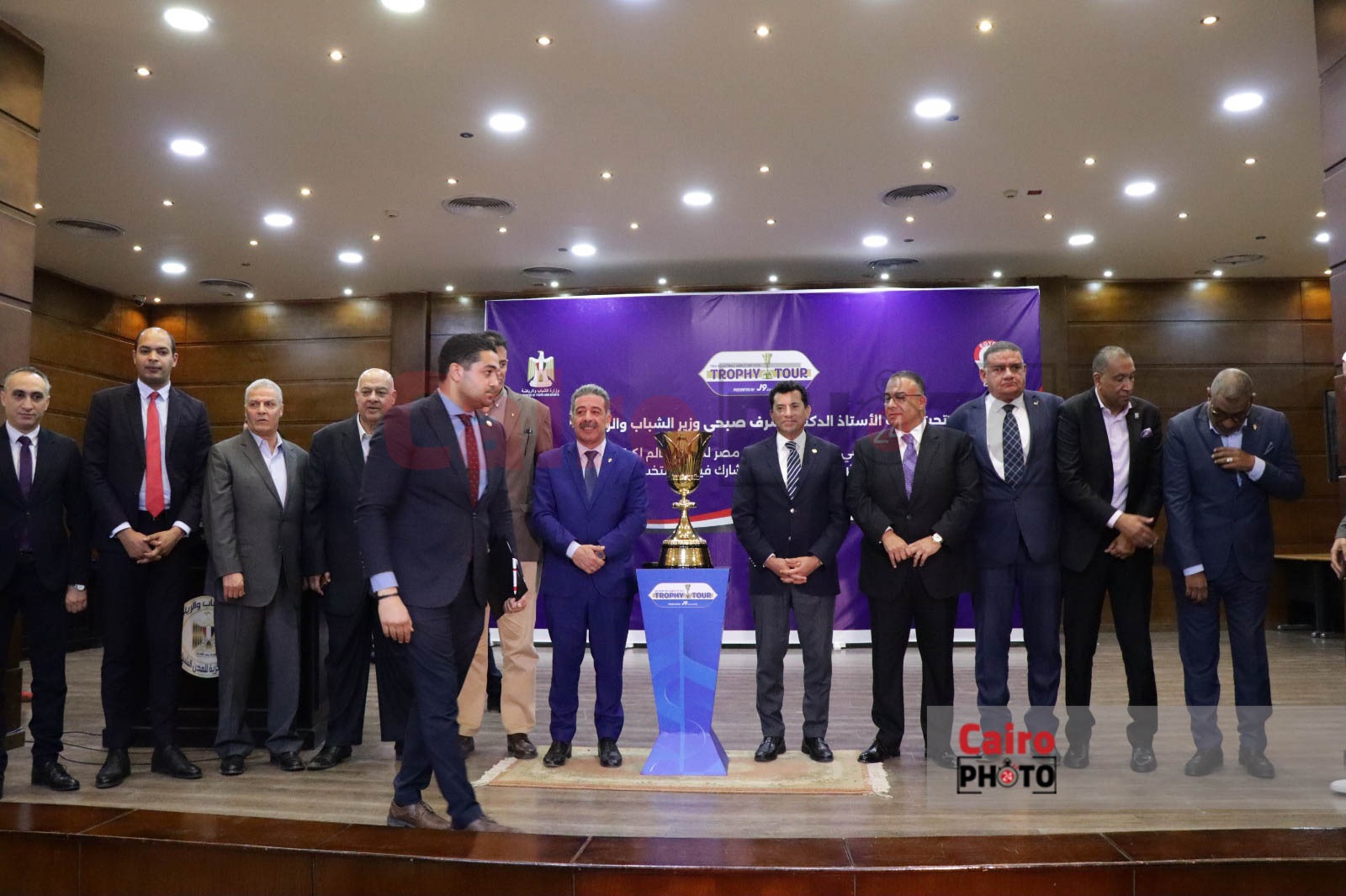 المؤتمر الصحفي الخاص بزيارة كأس العالم لكرة السلة إلى القاهرة (24)