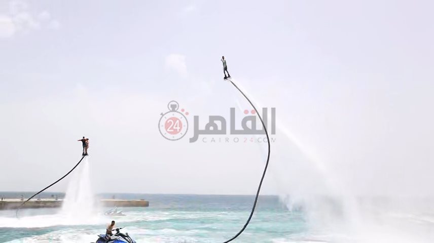 استعراضات الرجل الطائر بالغردقة 