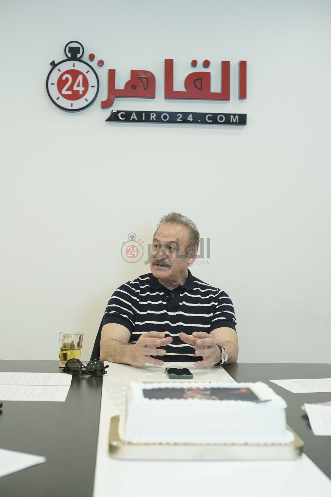 جانب من اندوة القاهرة 24 مع عمر زهران 