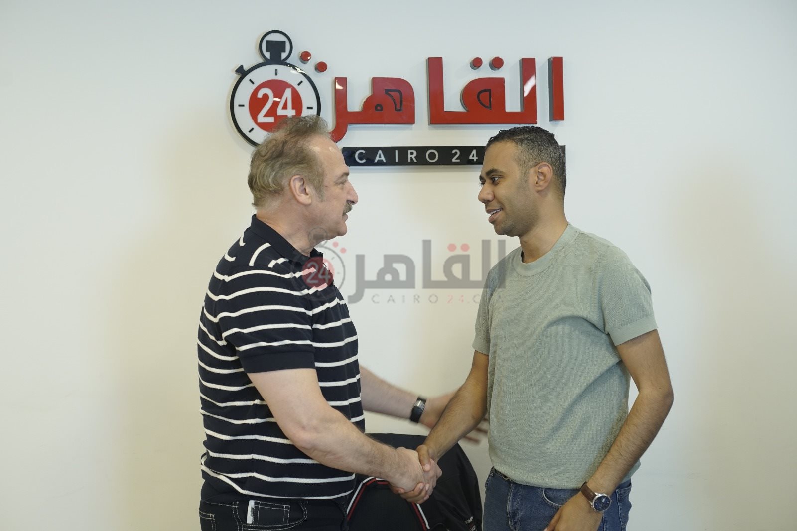 جانب من اندوة القاهرة 24 مع عمر زهران 