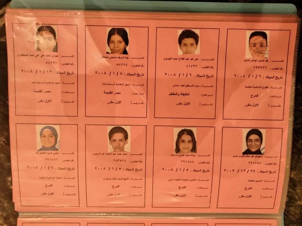 أوائل الشهادة الإعدادية للفصل الدراسي الثاني بمحافظة القاهرة (6)