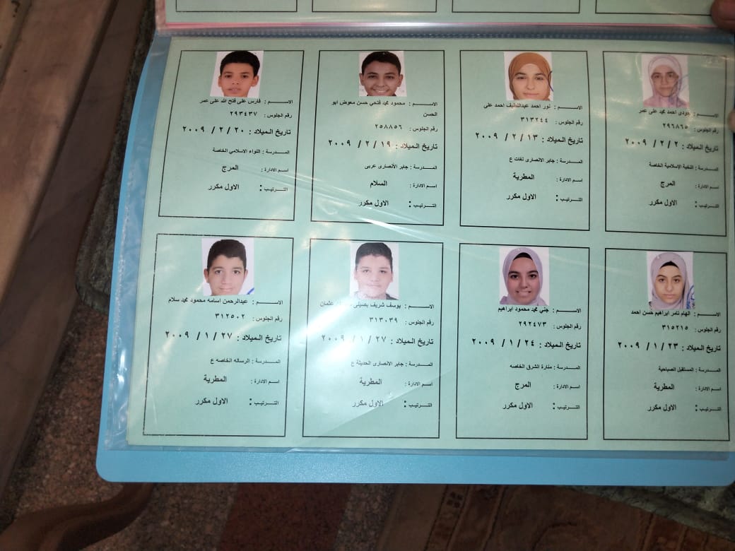 أوائل الشهادة الإعدادية للفصل الدراسي الثاني بمحافظة القاهرة (28)