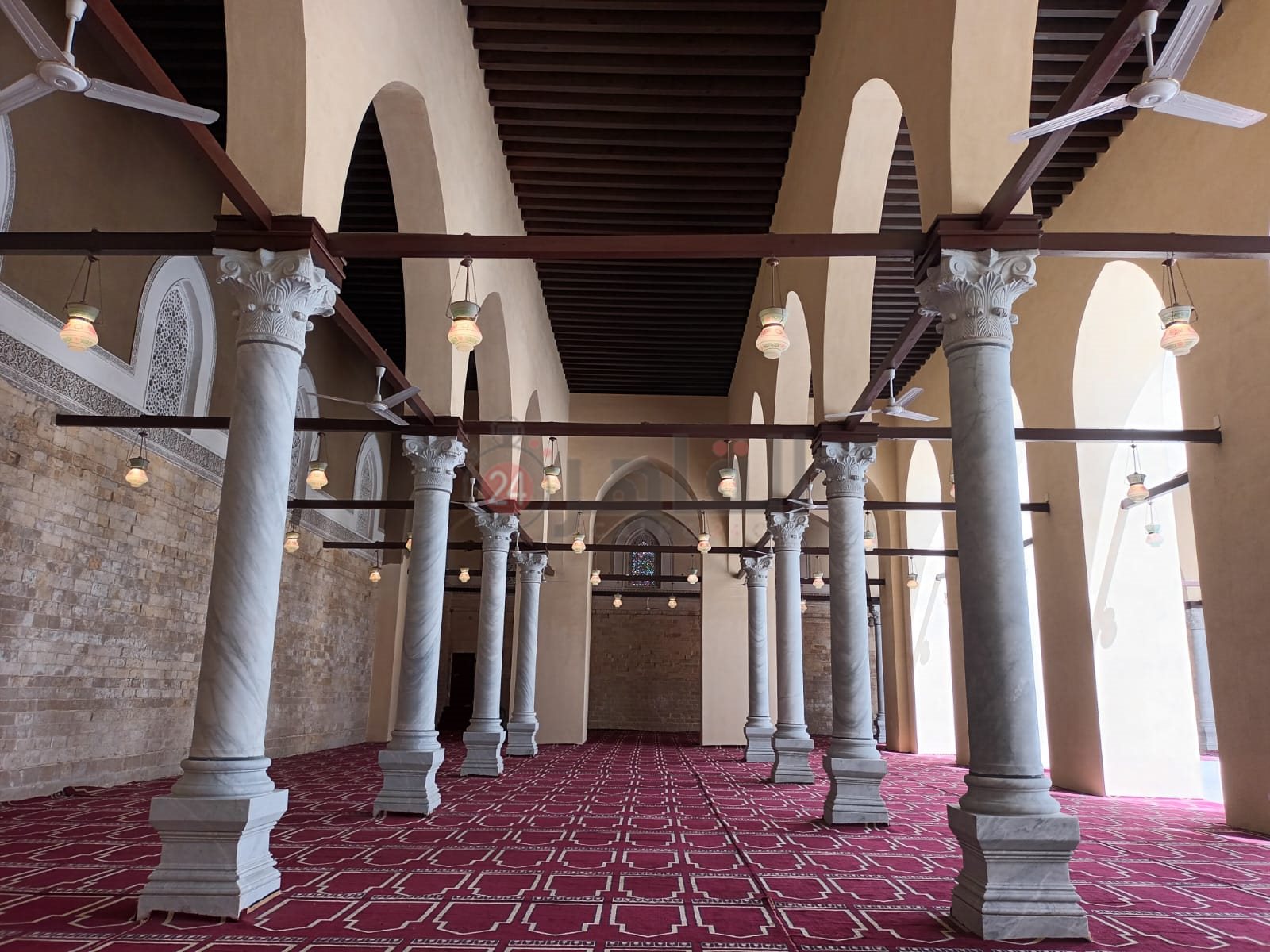 الصور الأولي لمسجد الظاهر بيبرس بعد الانتهاء من ترميمه 