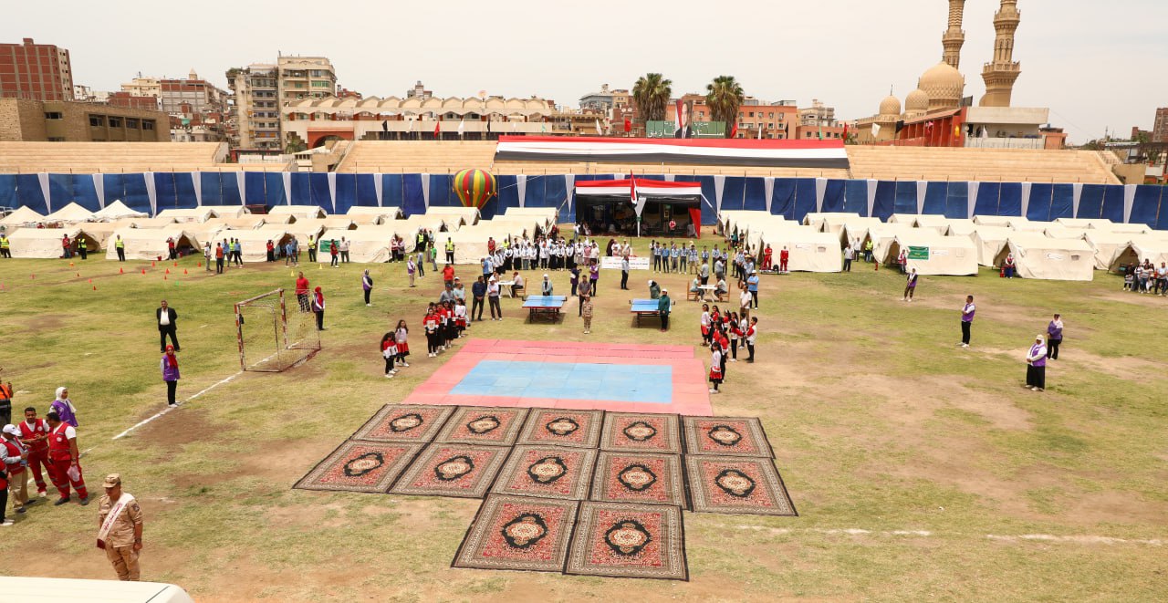 معسكر الإيواء في ستاد الزقازيق  06