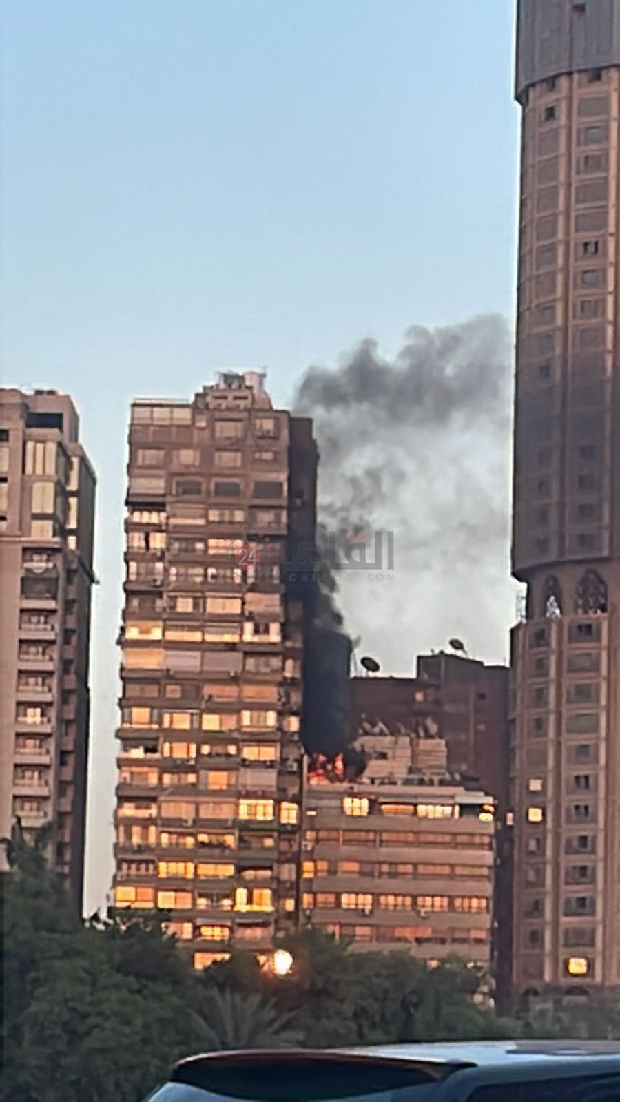 حريق بجوار مبنى سيفتيل