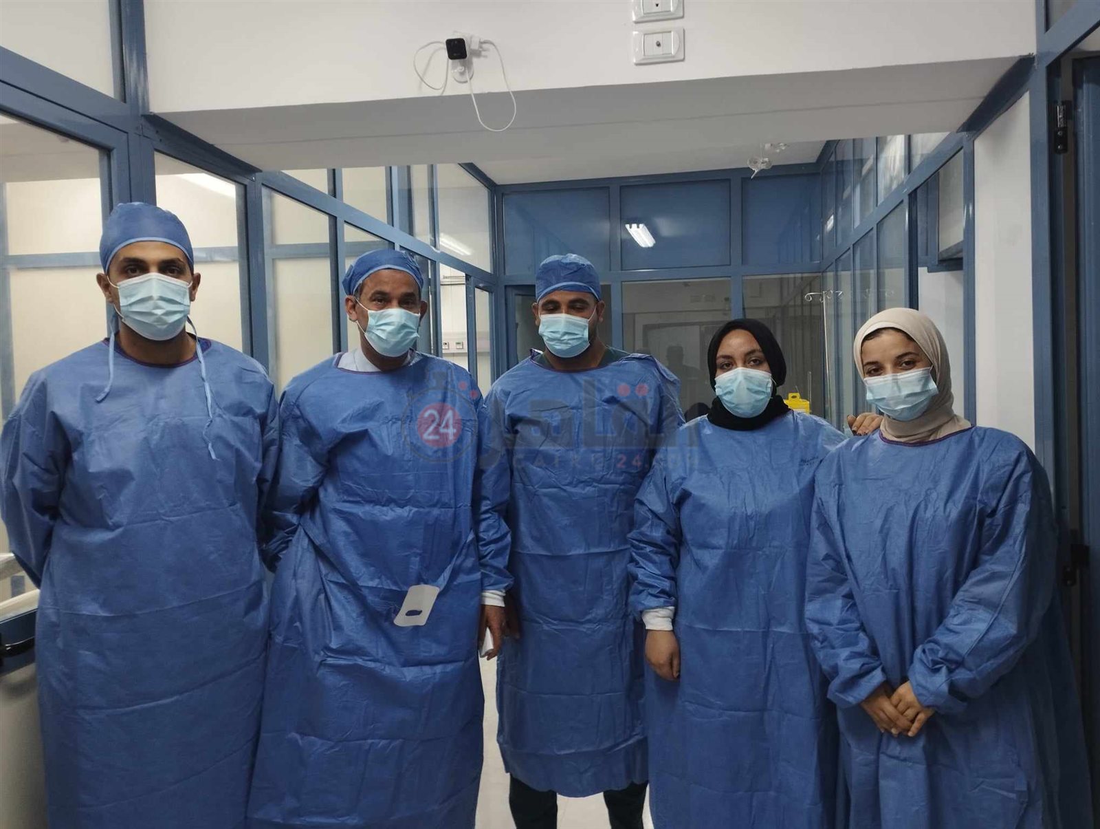 الفريق الطبى المتابع للحالة