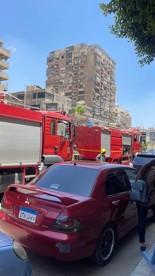 حريق بمبنى البنك العربي