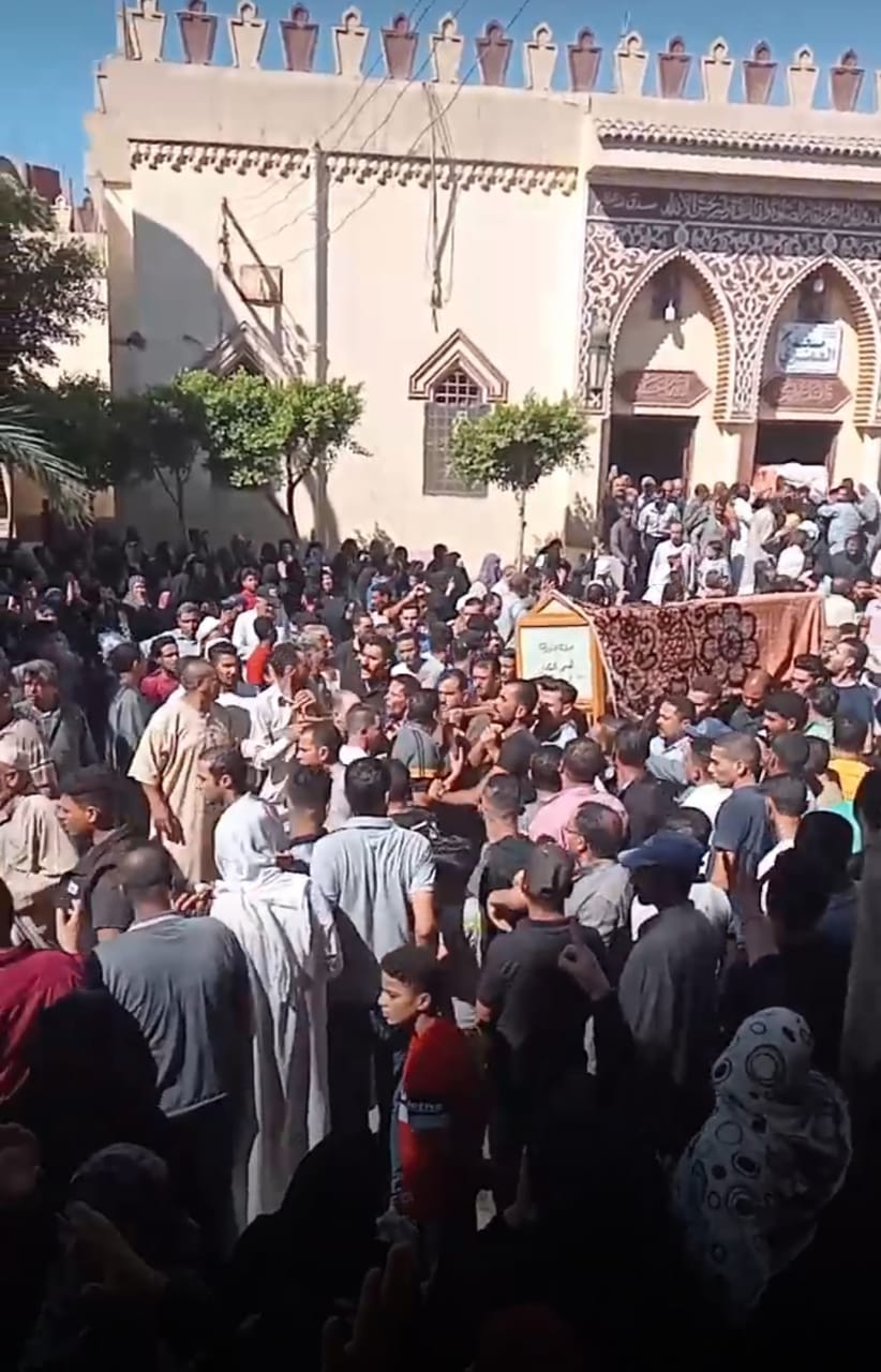 جنازة 3 شباب ضحايا حادث زفة بالشرقية