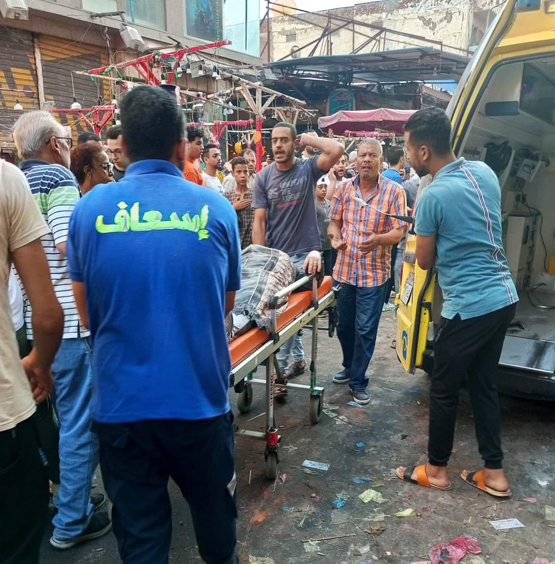 انهيار أجزاء من عقار بالإسكندرية