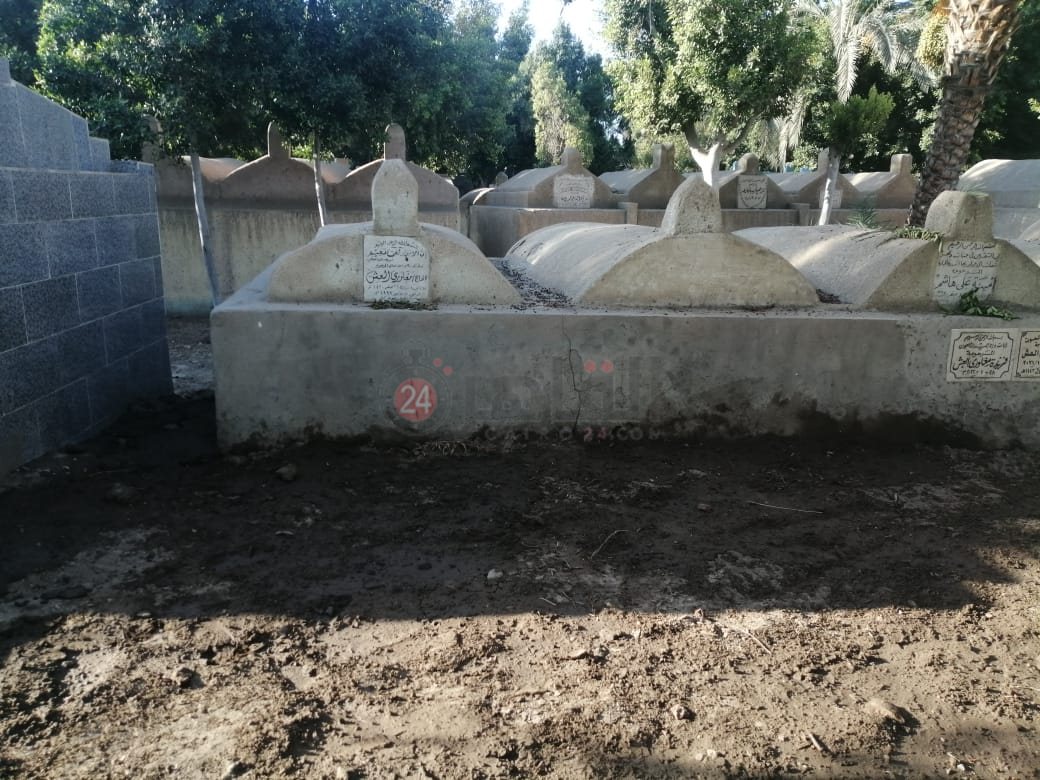 المقبرة بعد ردم الحفر