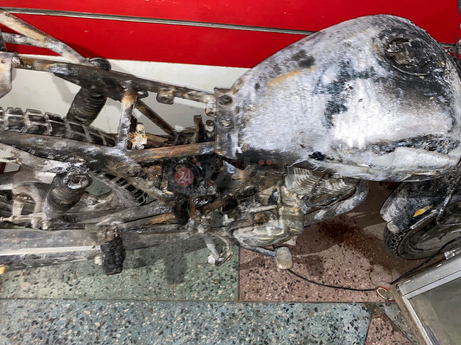 آثار حريق الوراق