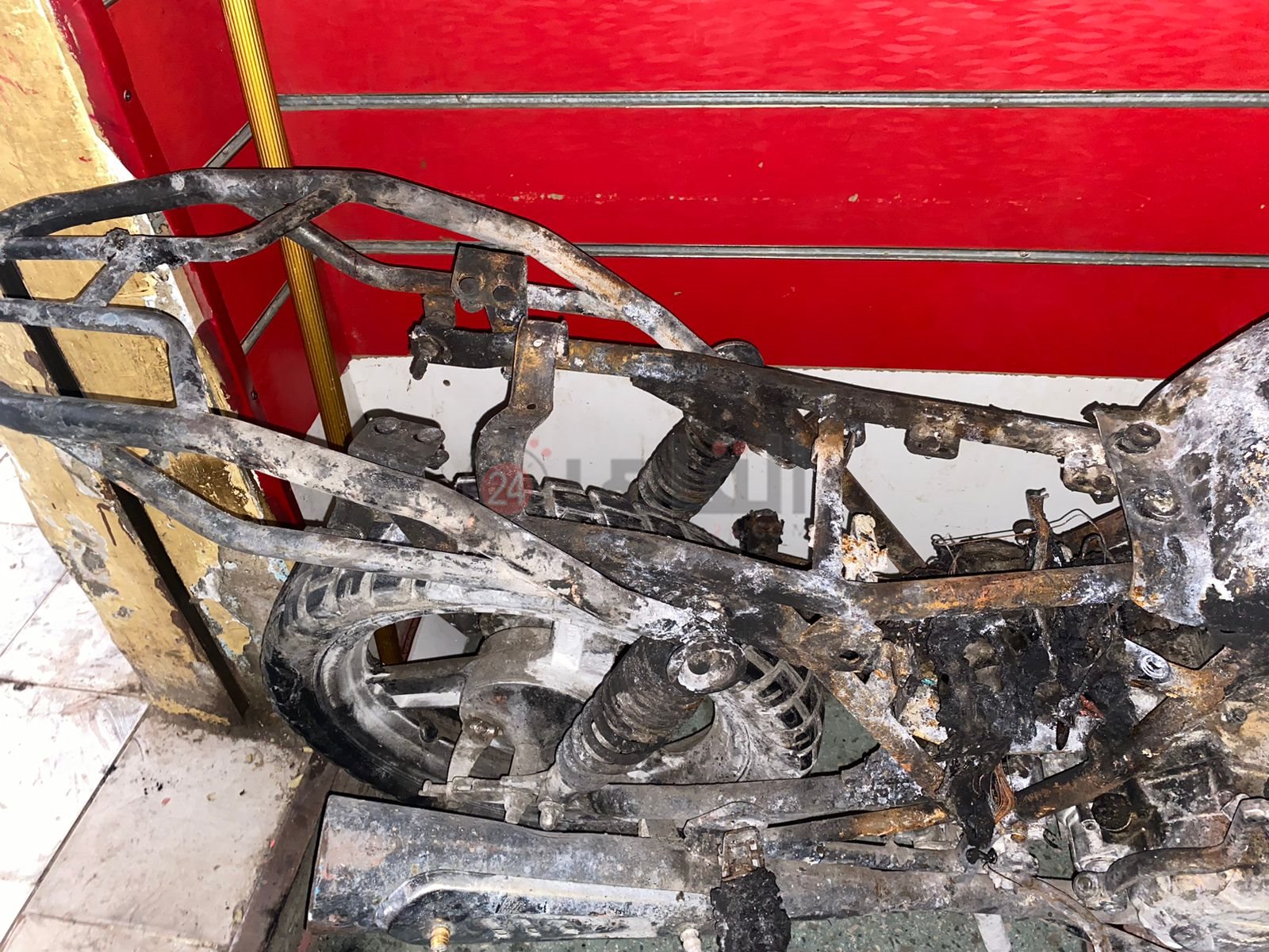 آثار حريق الوراق