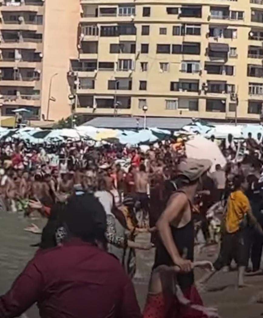 مشاجرة في البحر بالإسكندرية 