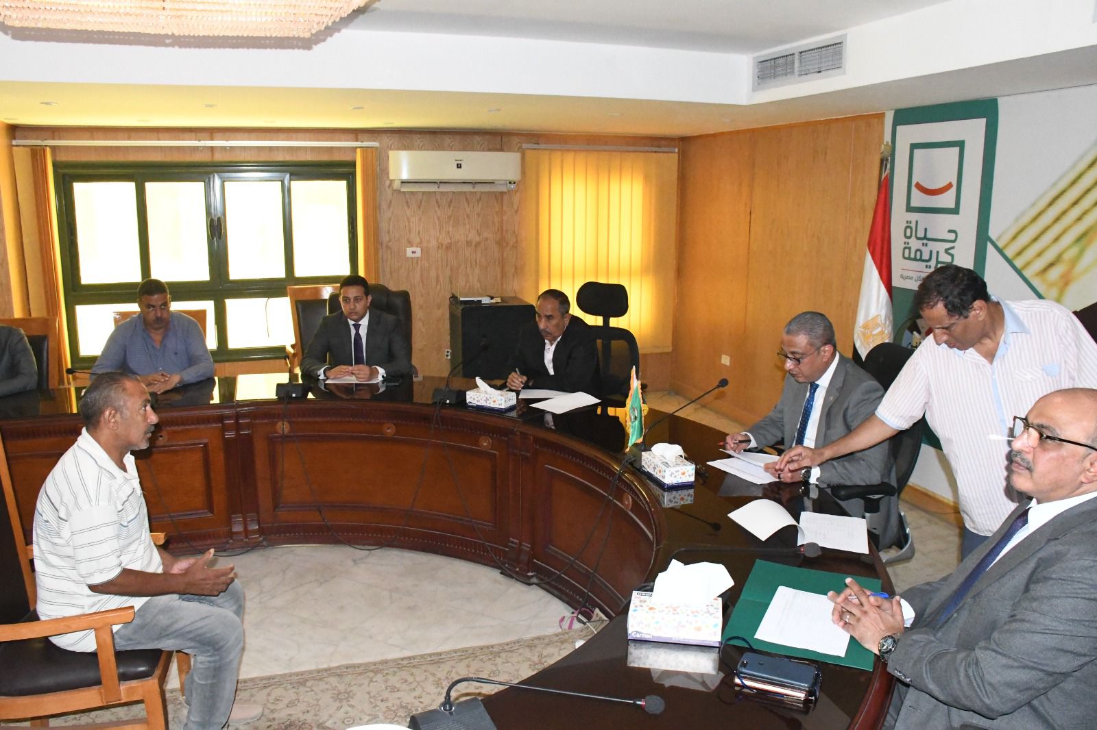 محافظ الفيوم في لقائه الدوري مع المواطنين