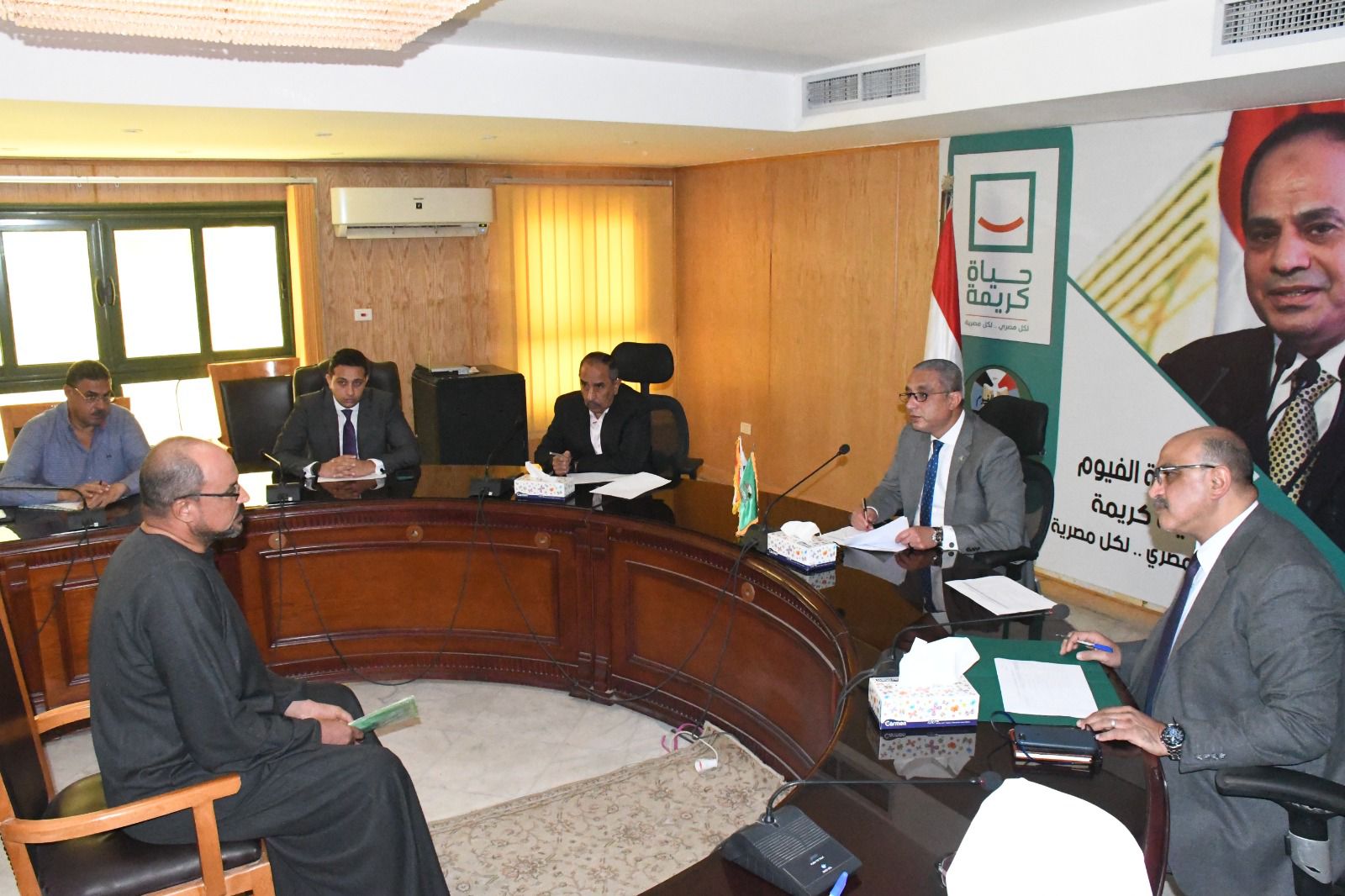 محافظ الفيوم في لقائه الدوري مع المواطنين