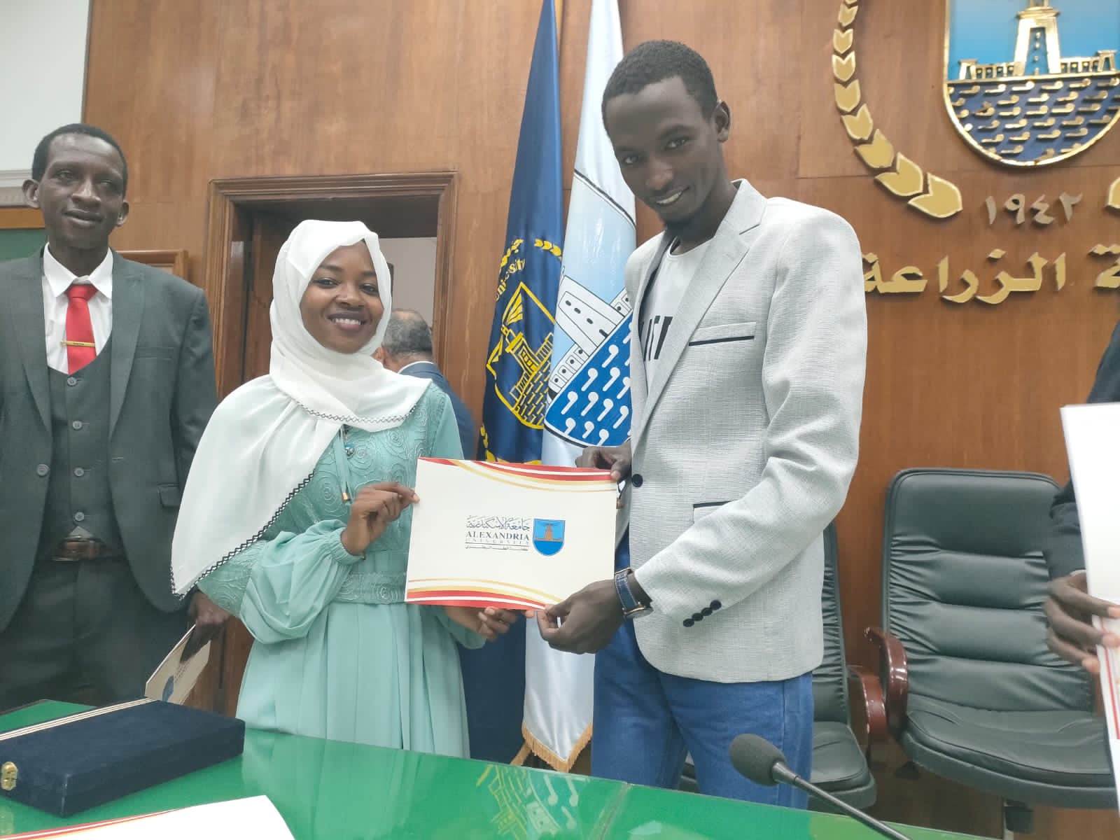 تكريم طلاب فرع جامعة الإسكندرية فرع تشاد 