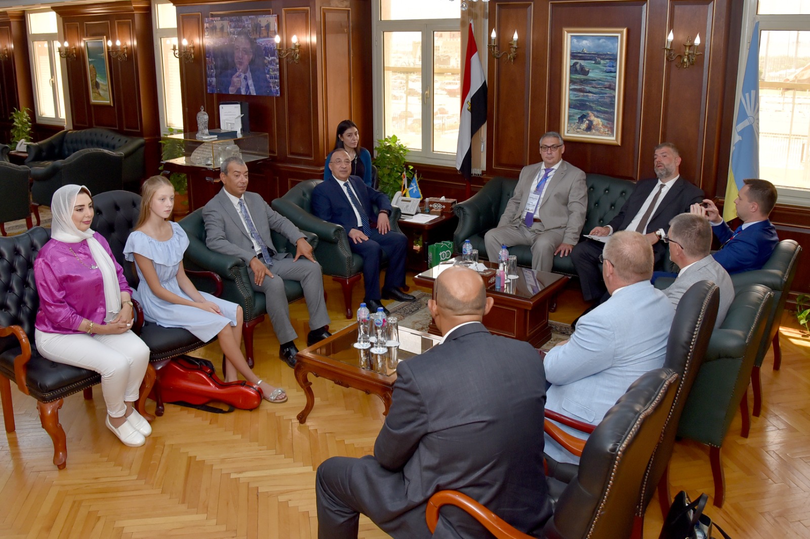 زيارة قنصل عام روسيا لمحافظ الإسكندرية 