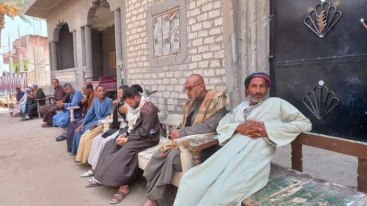 عزاء ضحايا إعصار ليبيا بعرب التتالية بأسيوط 