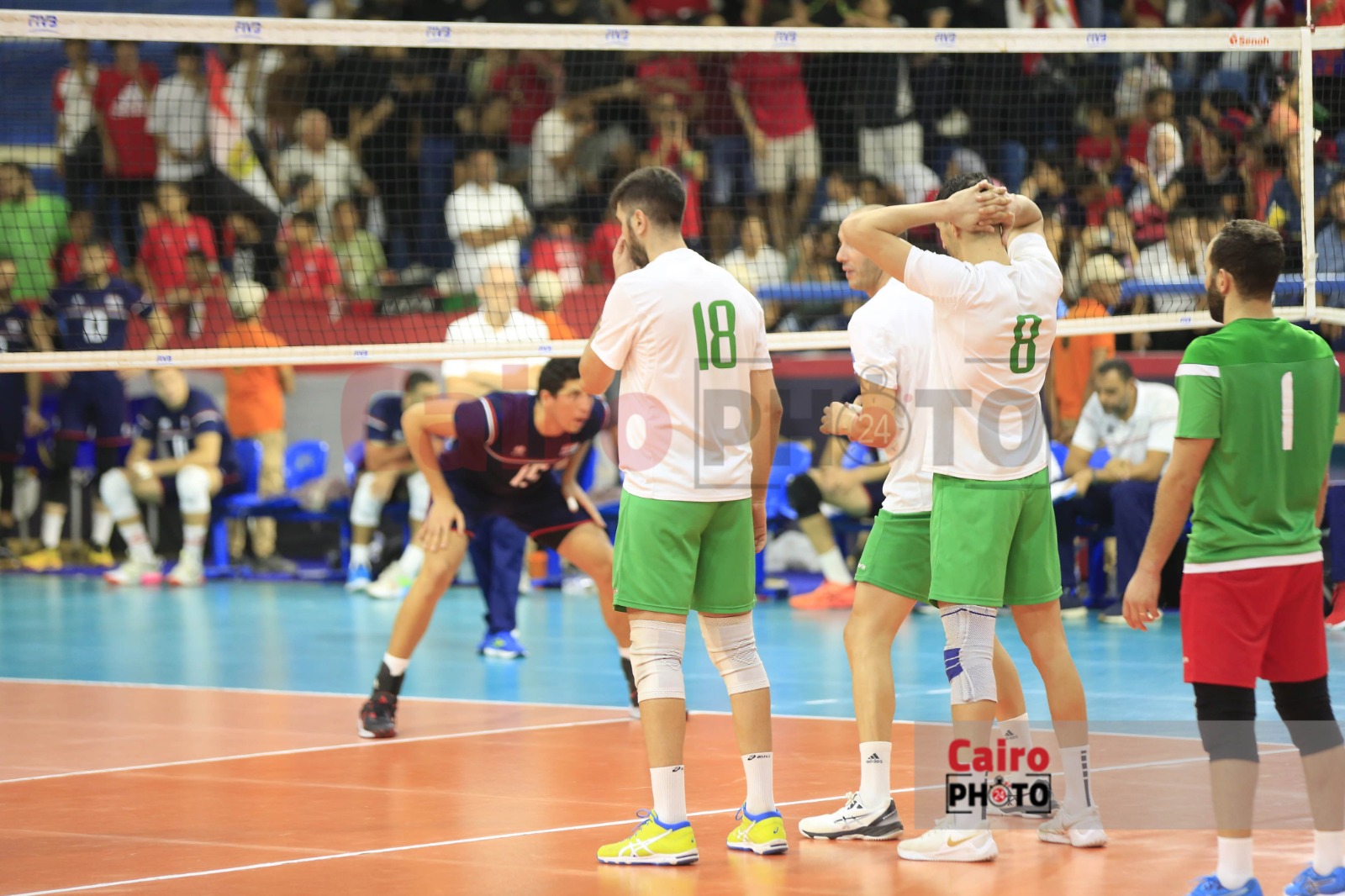 مباراة منتخب كرة الطائرة أمام الجزائر (3)