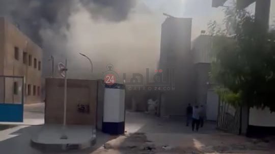حريق مصنع تكييفات في 6 أكتوبر