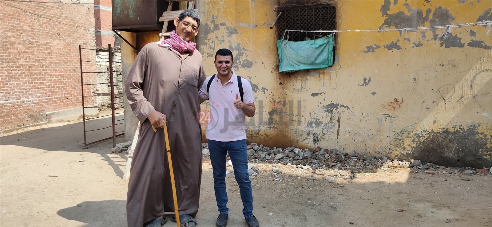 مراسل القاهرة 24 مع عملاق الشرقية الطيب محمد شحاتة