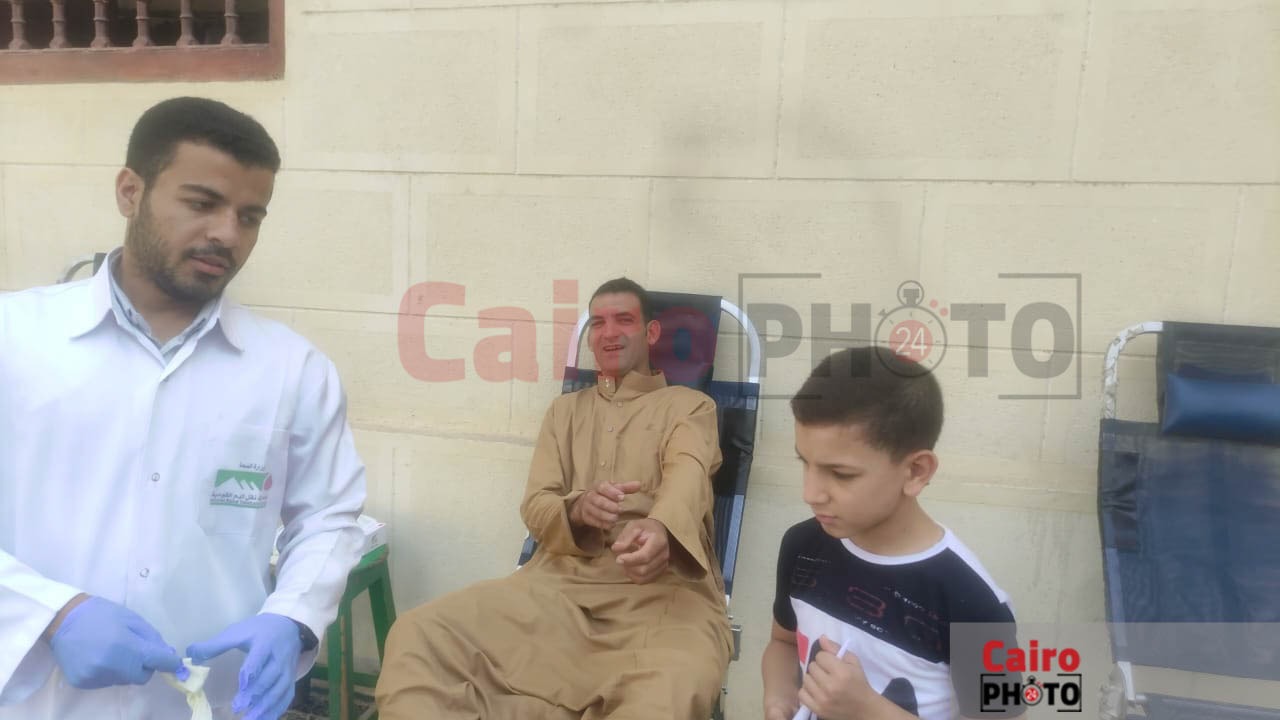 تبرع مواطني المنوفية بالدماء لصالح غزة 