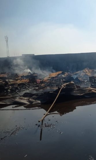 حريق مصنع المرج