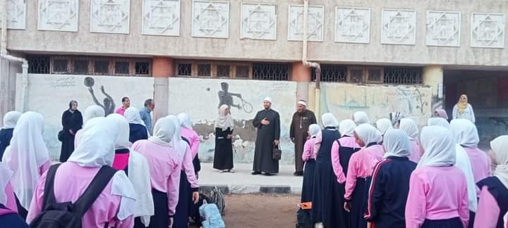 وقفات لطلاب المعاهد الأزهرية بالإسكندرية لدعم فلسطين