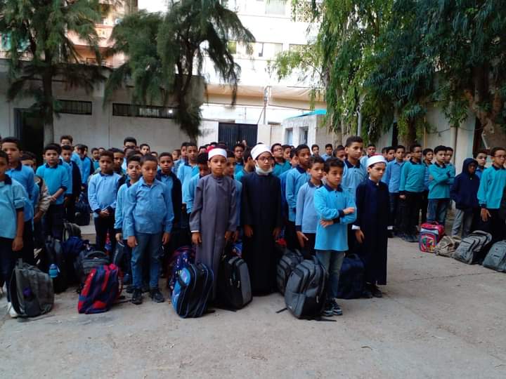 وقفات لطلاب المعاهد الأزهرية بالإسكندرية لدعم فلسطين