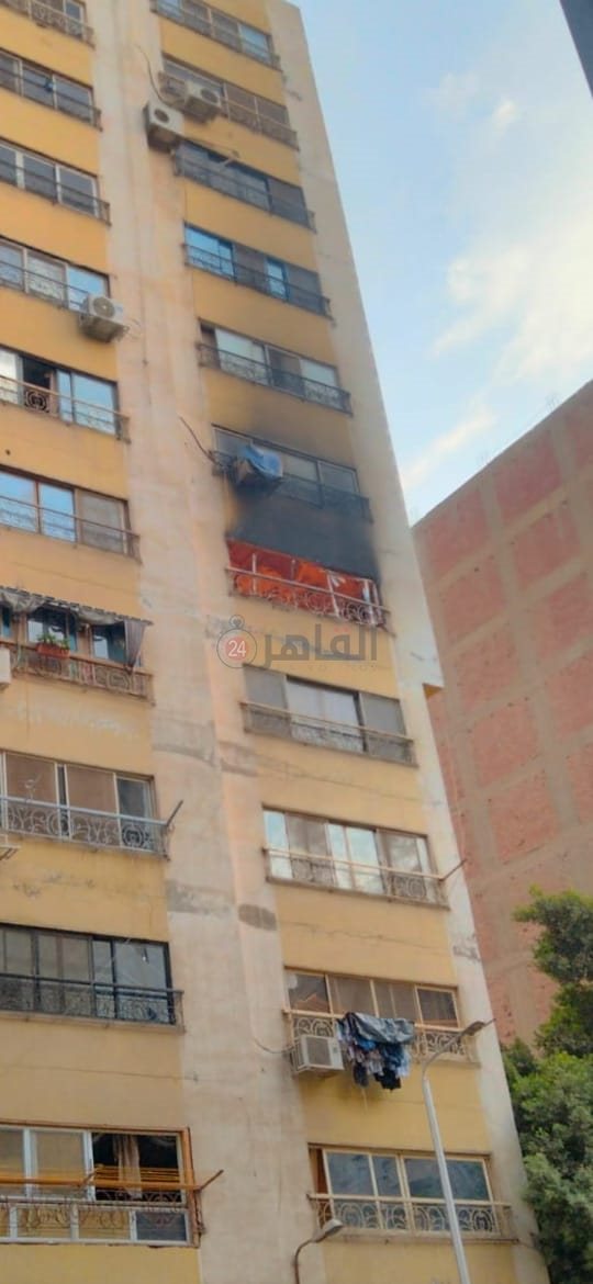 حريق شقة سكنية بالهرم