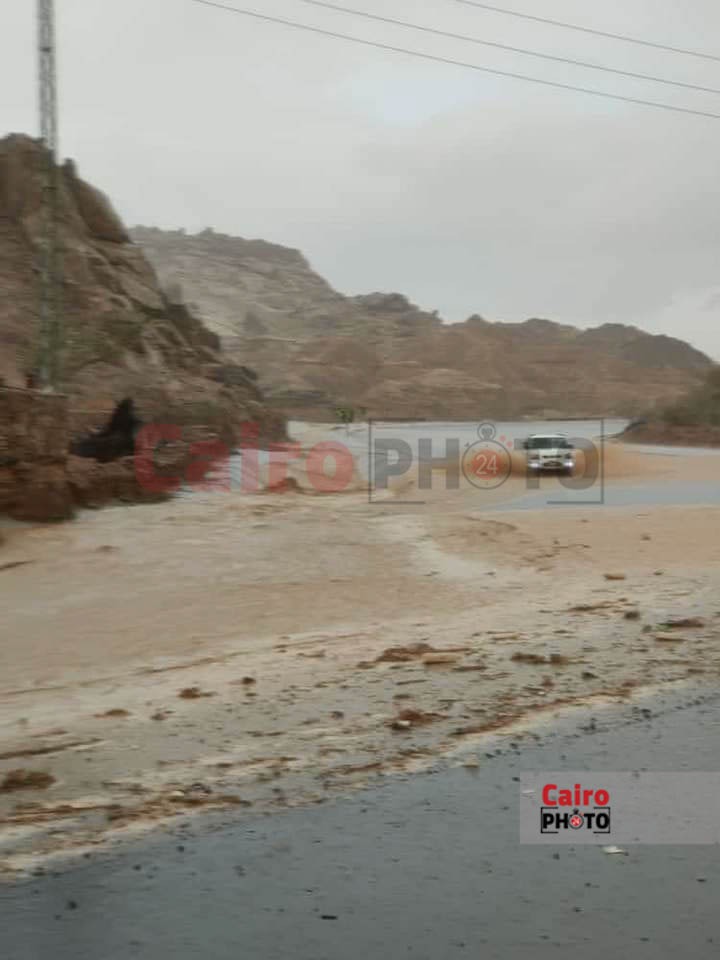 السيول والأمطار تضرب وديان جنوب سيناء 