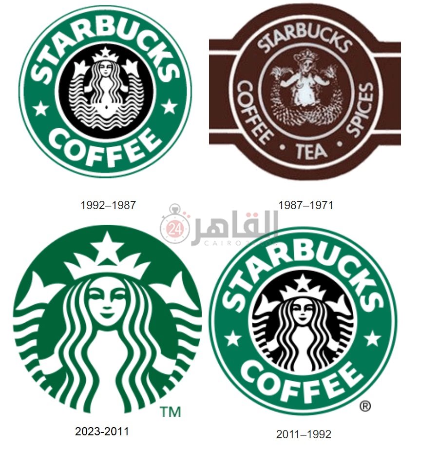 مراحل تطوير شعار ستاربكس