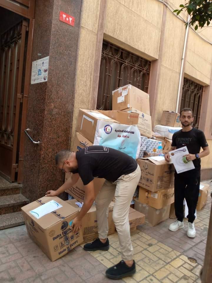 قوافل صيادلة الإسكندرية لغزة